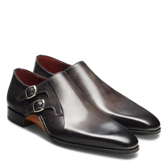 Bashwood Handmade Chocolate Monkstrap Shoes